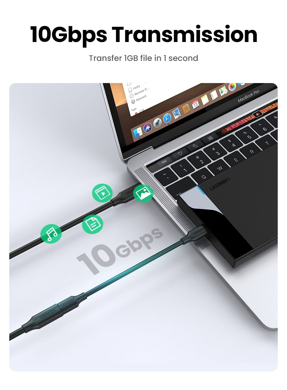 UGREEN 10387 USB-C Extension Cable 1M V28-ACBUGN10387