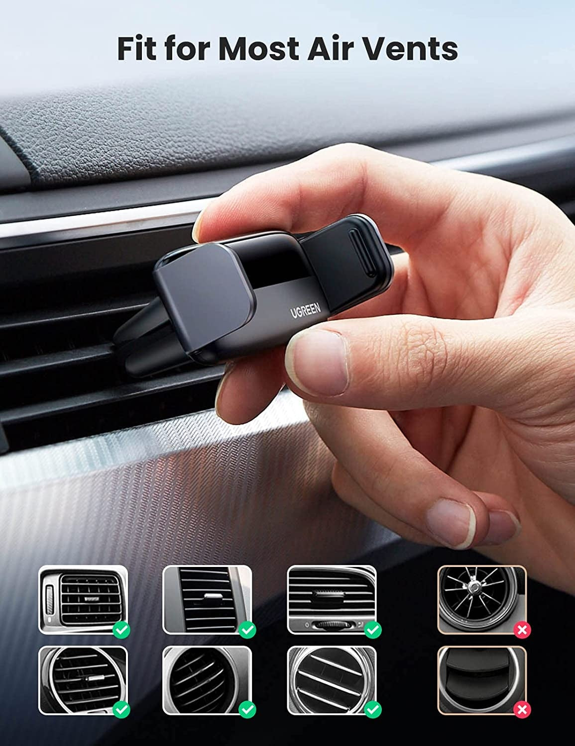 UGREEN 10422 Vehicle Air Vent Phone Holder V28-ACBUGN10422