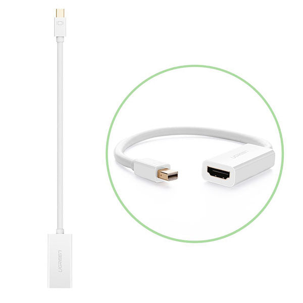 UGREEN Mini DP to HDMI Female converter cable 18CM (10460) V28-ACBUGN10460