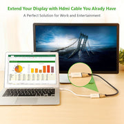 UGREEN Mini DP to HDMI Female converter cable 18CM (10460) V28-ACBUGN10460