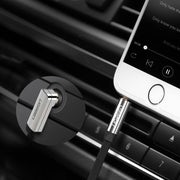 UGREEN 10728 3.5mm Male to 3.5mm Right Angle 3.5mm Aux Cable 3m (Black) V28-ACBUGN10728