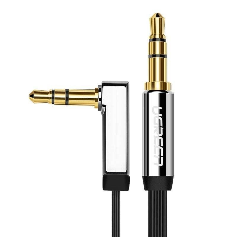 UGREEN 10729 3.5mm Male to 3.5mm Right Angle 3.5mm Aux Cable 5m (Black) V28-ACBUGN10729