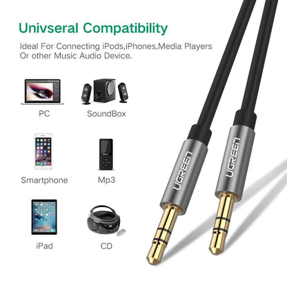 UGREEN 3.5mm male to 3.5mm male cable 5M (10737) V28-ACBUGN10737