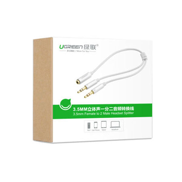 UGREEN 3.5mm Female to 2 Male Headset Splitter (10790) V28-ACBUGN10790