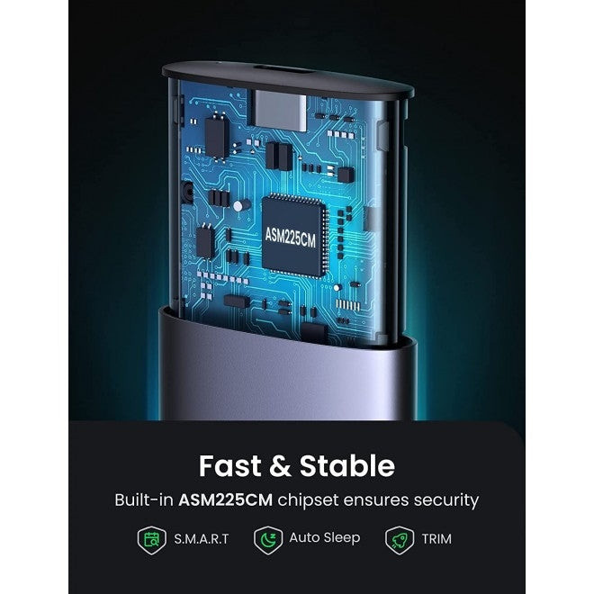 UGREEN 10903 M.2 SATA NGFF SSD Hard Drive Enclosure V28-ACBUGN10903