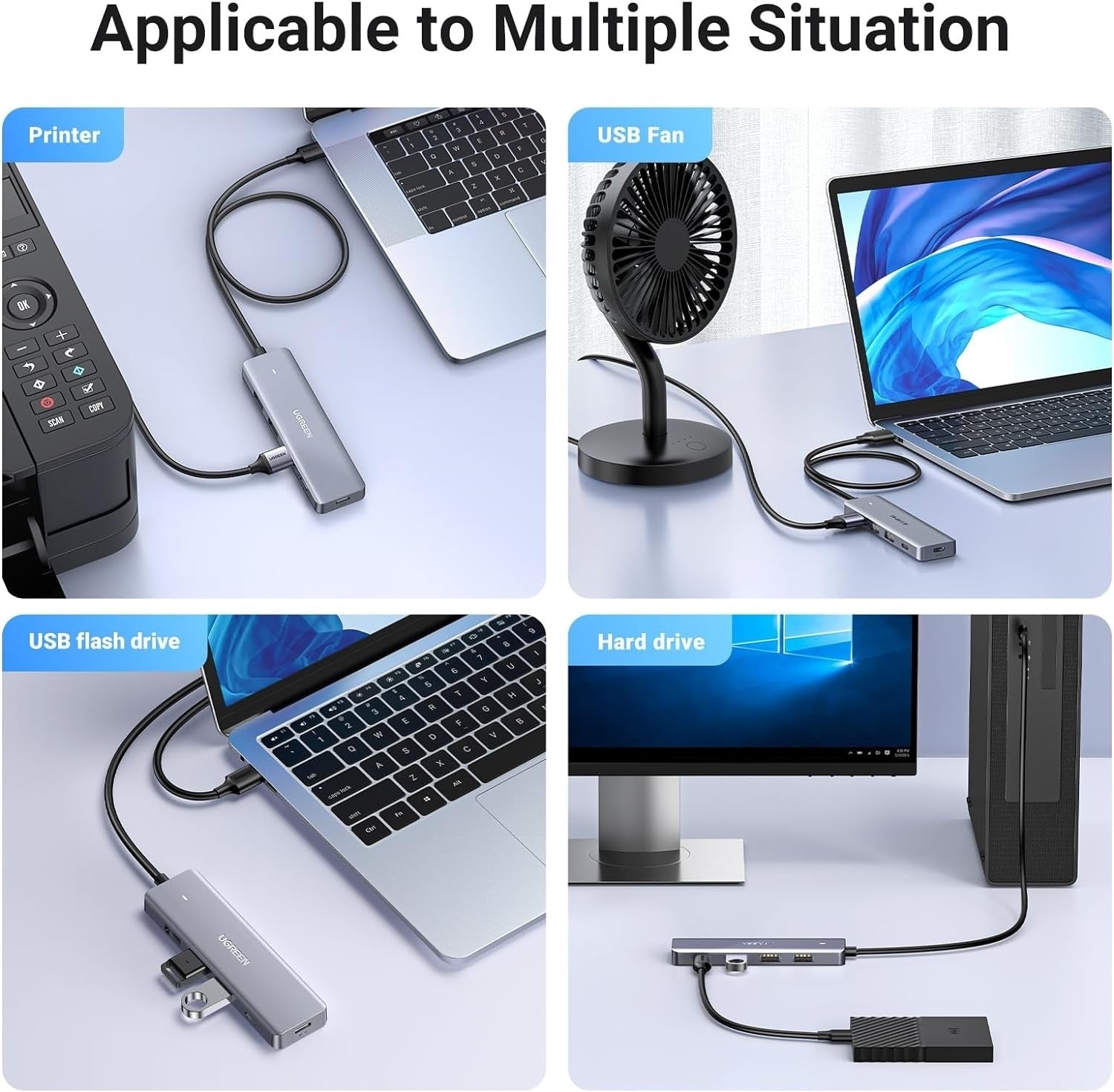UGREEN 15920 4-Port USB 3.0 Hub V28-ACBUGN15920