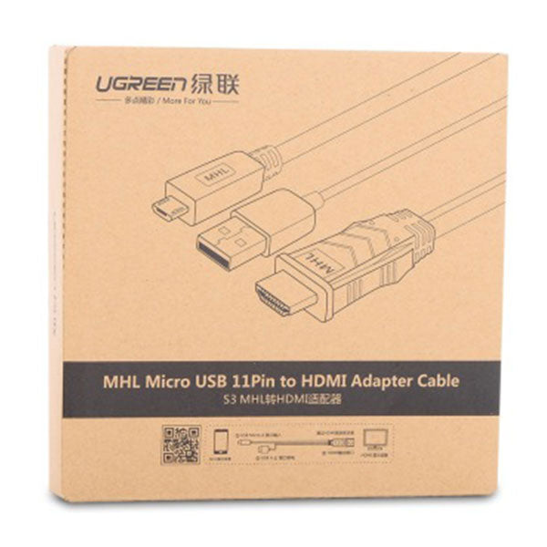 UGREEN MHL Micro USB 11 Pin to HDMI Adater Cable 2M (20139) V28-ACBUGN20139