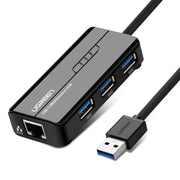UGREEN USB 3.0 Hub with Gigabit Ethernet Adapter (20265) V28-ACBUGN20265
