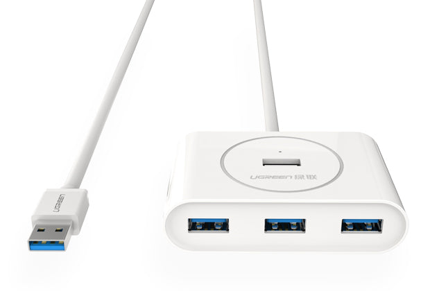UGREEN USB 3.0 4 Ports Hub White 1M (20283) V28-ACBUGN20283