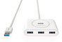 UGREEN USB 3.0 4 Ports Hub White 1M (20283) V28-ACBUGN20283