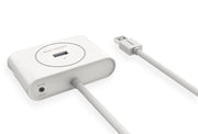 UGREEN USB 3.0 4 Ports Hub White 1M (20283) V28-ACBUGN20283