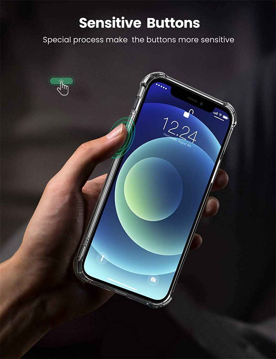 UGREEN 20441 Protective Case for iPhone 12 6.1-inch (Clear) V28-ACBUGN20441