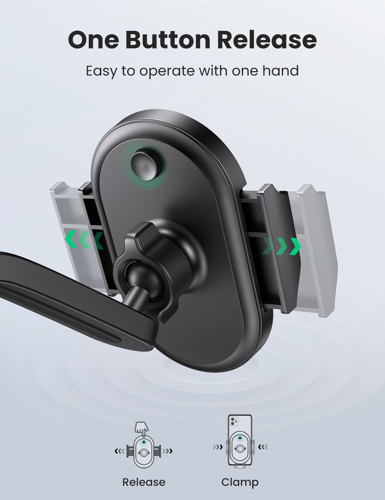 UGREEN 20473 Waterfall-Shaped Suction Cup Phone Mount V28-ACBUGN20473