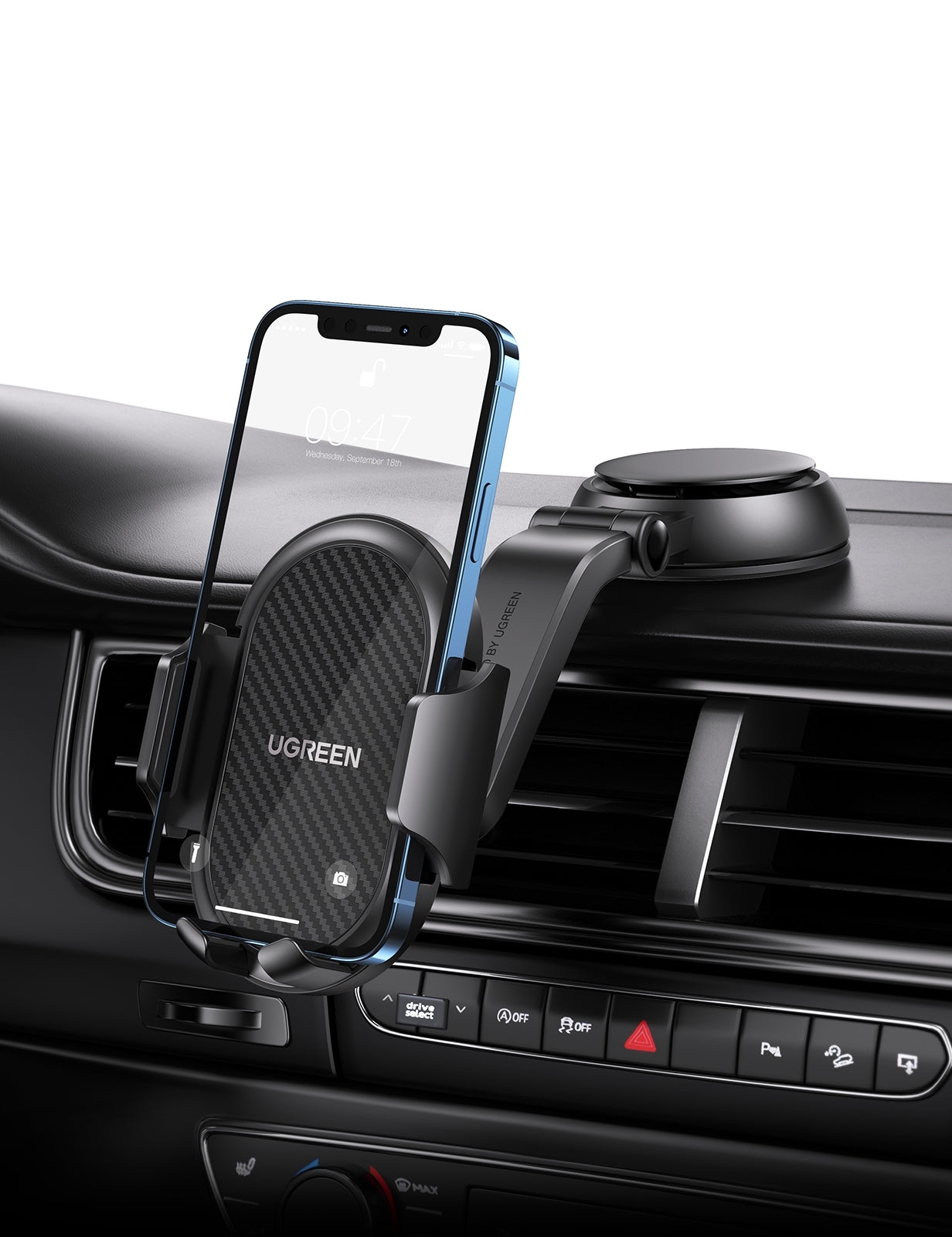 UGREEN 20473 Waterfall-Shaped Suction Cup Phone Mount V28-ACBUGN20473