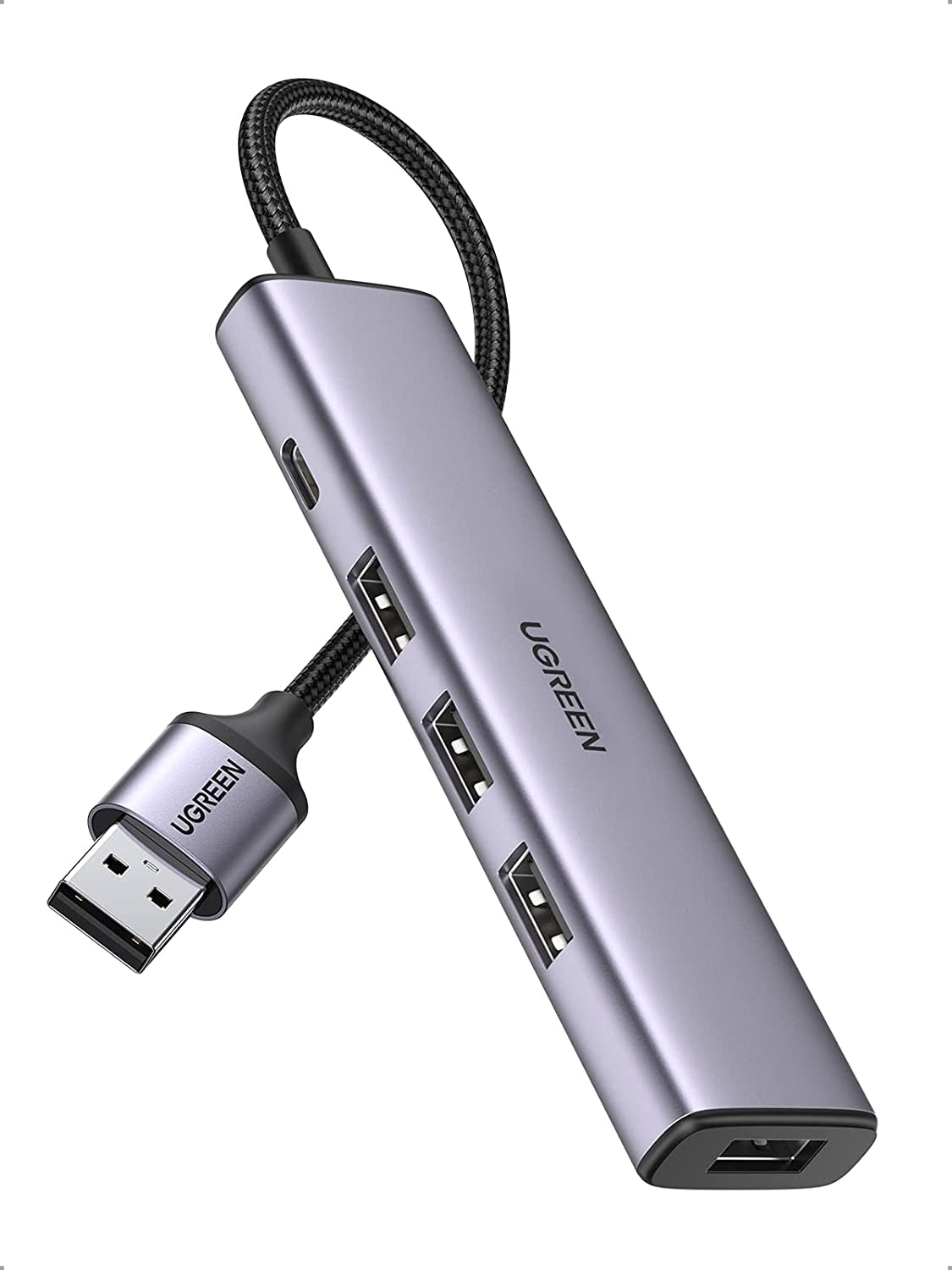 UGREEN 20805 USB 3.0 4-Port Hub with USB-C Power Port V28-ACBUGN20805