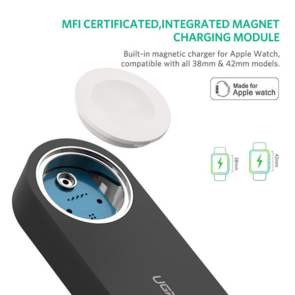 UGREEN Apple i-Watch 2200mAh Black Power Bank (20844) V28-ACBUGN20844
