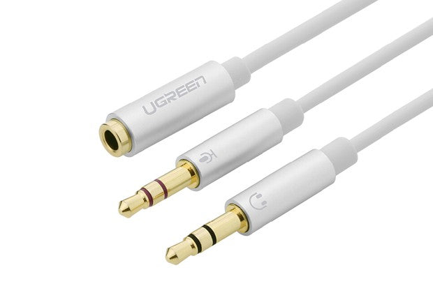 UGREEN 3.5mm Female to 2mm male audio cable - White (20897) V28-ACBUGN20897