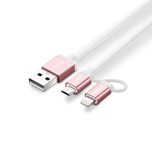 UGREEN Micro-USB to USB Cable with MFI Certified iPhone Adapter 1M (30470) V28-ACBUGN30470
