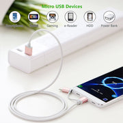 UGREEN Micro-USB to USB Cable with MFI Certified iPhone Adapter 1.5M(30471) V28-ACBUGN30471