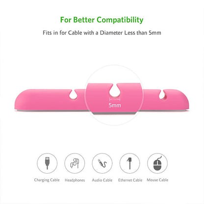 UGREEN Cable Organizer (2pcs/pack) - Pink (30483) V28-ACBUGN30483