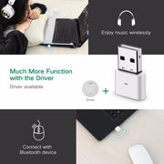 UGREEN USB Bluetooth 4.0 Adapter - White (30723) V28-ACBUGN30723