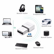 UGREEN USB Bluetooth 4.0 Adapter - White (30723) V28-ACBUGN30723