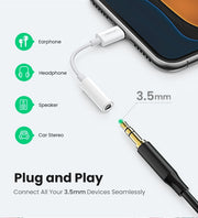 UGREEN 30759 iPhone 8-pin to 3.5mm Headphone Adapter V28-ACBUGN30759