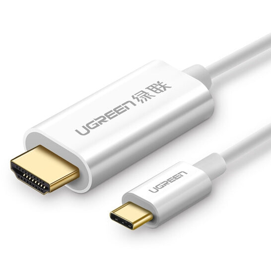 UGreen TypeC to HDMI 1.5M Cable White 30841 V28-ACBUGN30841