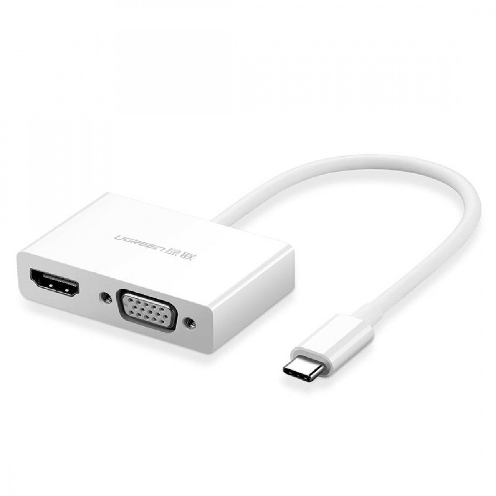 UGREEN 30843 Type-C to HDMI VGA Converter White V28-ACBUGN30843