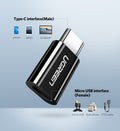 UGREEN USB 3.1 Type-C to Micro USB Adapter - Black (30865) V28-ACBUGN30865