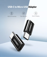 UGREEN USB 3.1 Type-C to Micro USB Adapter - Black (30865) V28-ACBUGN30865
