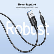 UGREEN 35002 Bluetooth 5.4 Aux Car Adapter (Enhanced Connection & Noise Cancellation) V28-ACBUGN35002