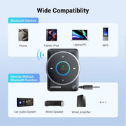 UGREEN 35002 Bluetooth 5.4 Aux Car Adapter (Enhanced Connection & Noise Cancellation) V28-ACBUGN35002