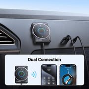 UGREEN 35002 Bluetooth 5.4 Aux Car Adapter (Enhanced Connection & Noise Cancellation) V28-ACBUGN35002