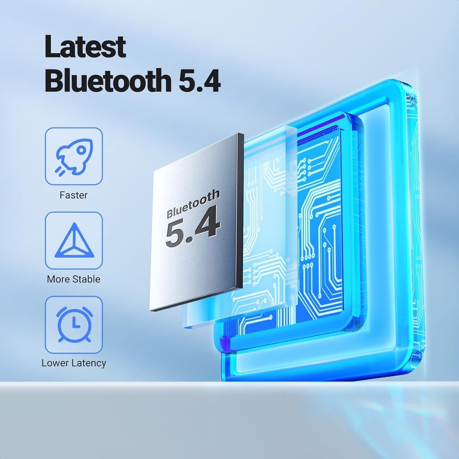 UGREEN 35002 Bluetooth 5.4 Aux Car Adapter (Enhanced Connection & Noise Cancellation) V28-ACBUGN35002