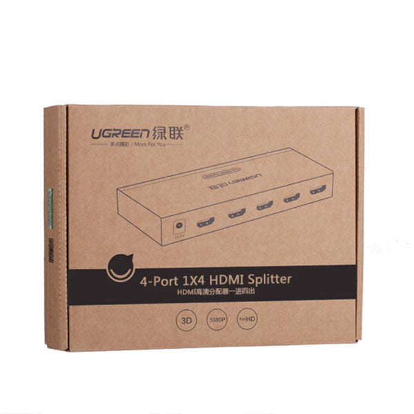 UGREEN 1 x 4 HDMI Amplifier Splitter - Black (40202) V28-ACBUGN40202