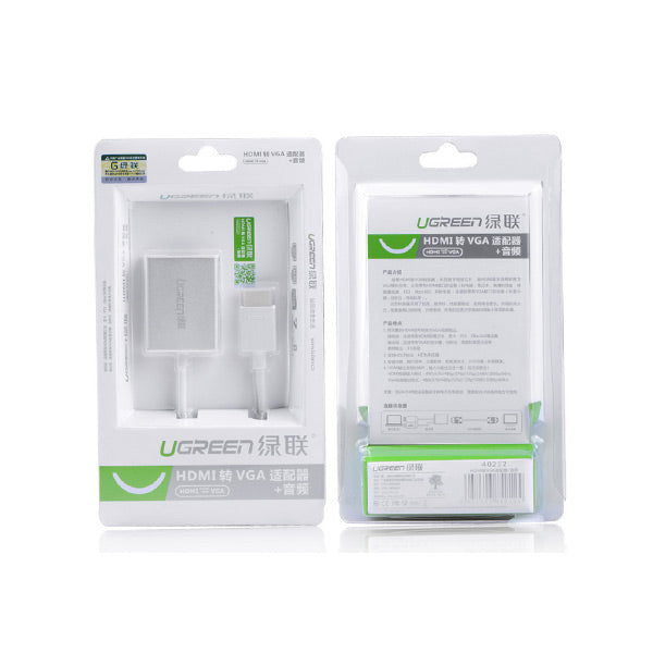 UGREEN HDMI to VGA & 3.5MM Audio / Mirco USB converter (40212) V28-ACBUGN40212