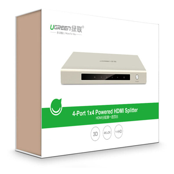 UGREEN HDMI 1 x 4 Amplifier Splitter Zinc Alloy (40277) V28-ACBUGN40277