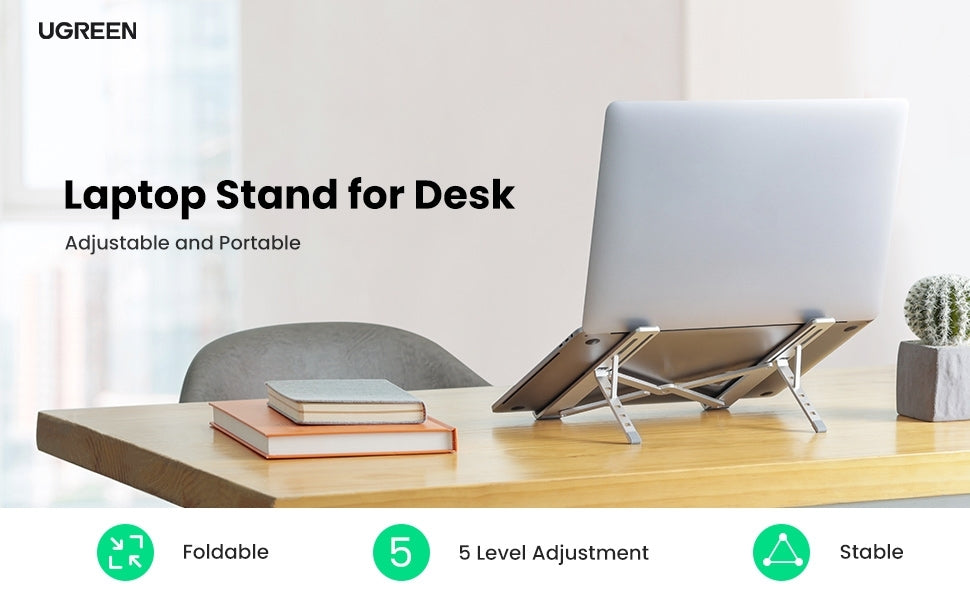 UGREEN 40289 Foldable Laptop Stand (Silver) V28-ACBUGN40289