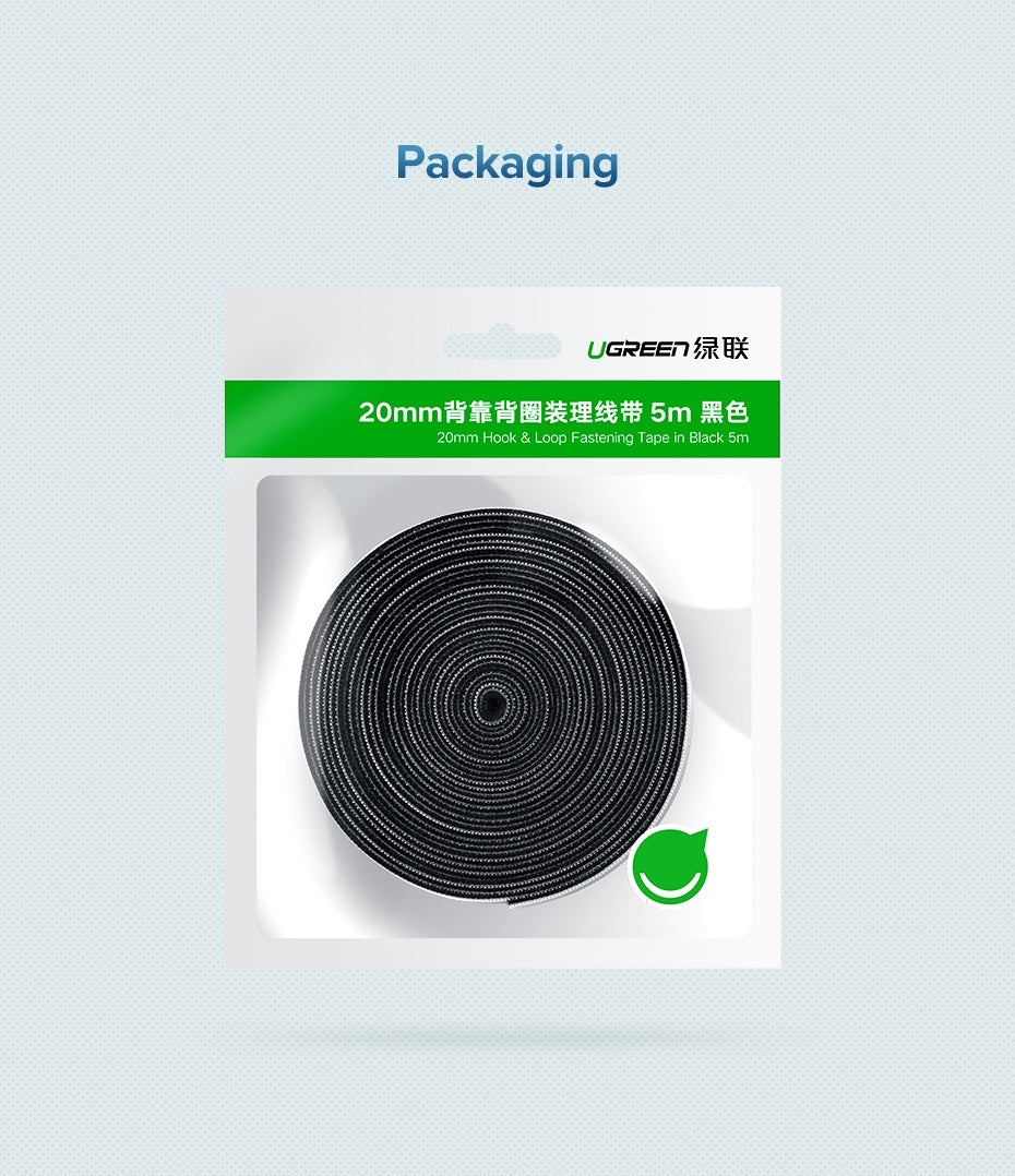 UGREEN 40356 Cable Organizer 5m (Black) V28-ACBUGN40356
