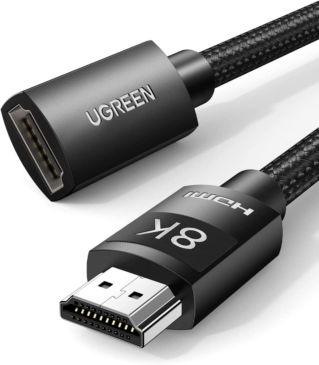UGREEN 40447 HDMI Extension Cable 8K 60Hz 48Gbps Male to Female Cable 1M V28-ACBUGN40447