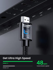 UGREEN 40447 HDMI Extension Cable 8K 60Hz 48Gbps Male to Female Cable 1M V28-ACBUGN40447