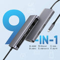UGREEN Type C 9 in 1 Multifunction Adapter- HDMI/ VGA/Gigabit/TypeC/USB3.0 x 3/SD/TF (40873) V28-ACBUGN40873