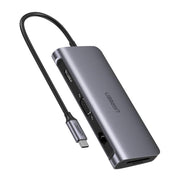UGREEN Type C 9 in 1 Multifunction Adapter- HDMI/ VGA/Gigabit/TypeC/USB3.0 x 3/SD/TF (40873) V28-ACBUGN40873