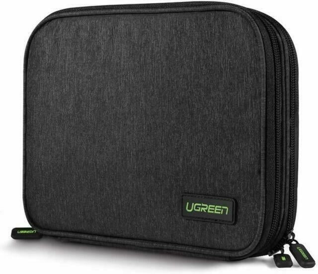 UGREEN 50147 Double Layer Electronic Accessories Organiser Travel Bag V28-ACBUGN50147