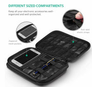 UGREEN 50147 Double Layer Electronic Accessories Organiser Travel Bag V28-ACBUGN50147