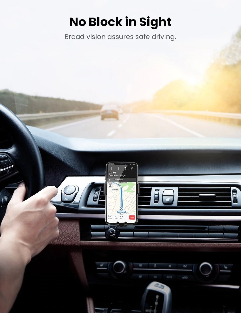 UGREEN 50564 Gravity Drive Car Mount V28-ACBUGN50564
