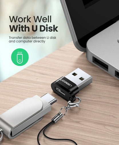 UGREEN 50568 USB-C 3.1 Female to USB-A 2.0 Male Adapter V28-ACBUGN50568