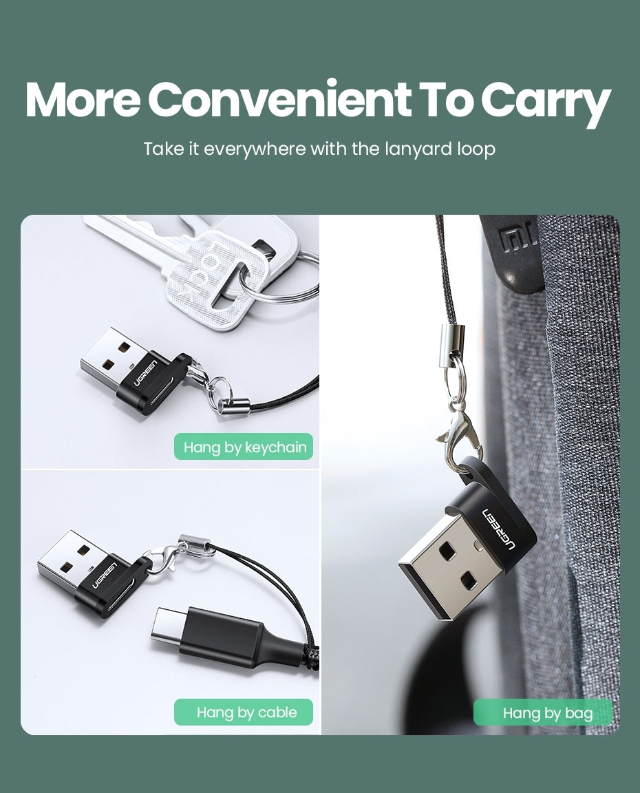 UGREEN 50568 USB-C 3.1 Female to USB-A 2.0 Male Adapter V28-ACBUGN50568
