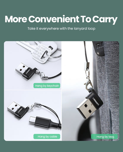 UGREEN 50568 USB-C 3.1 Female to USB-A 2.0 Male Adapter V28-ACBUGN50568